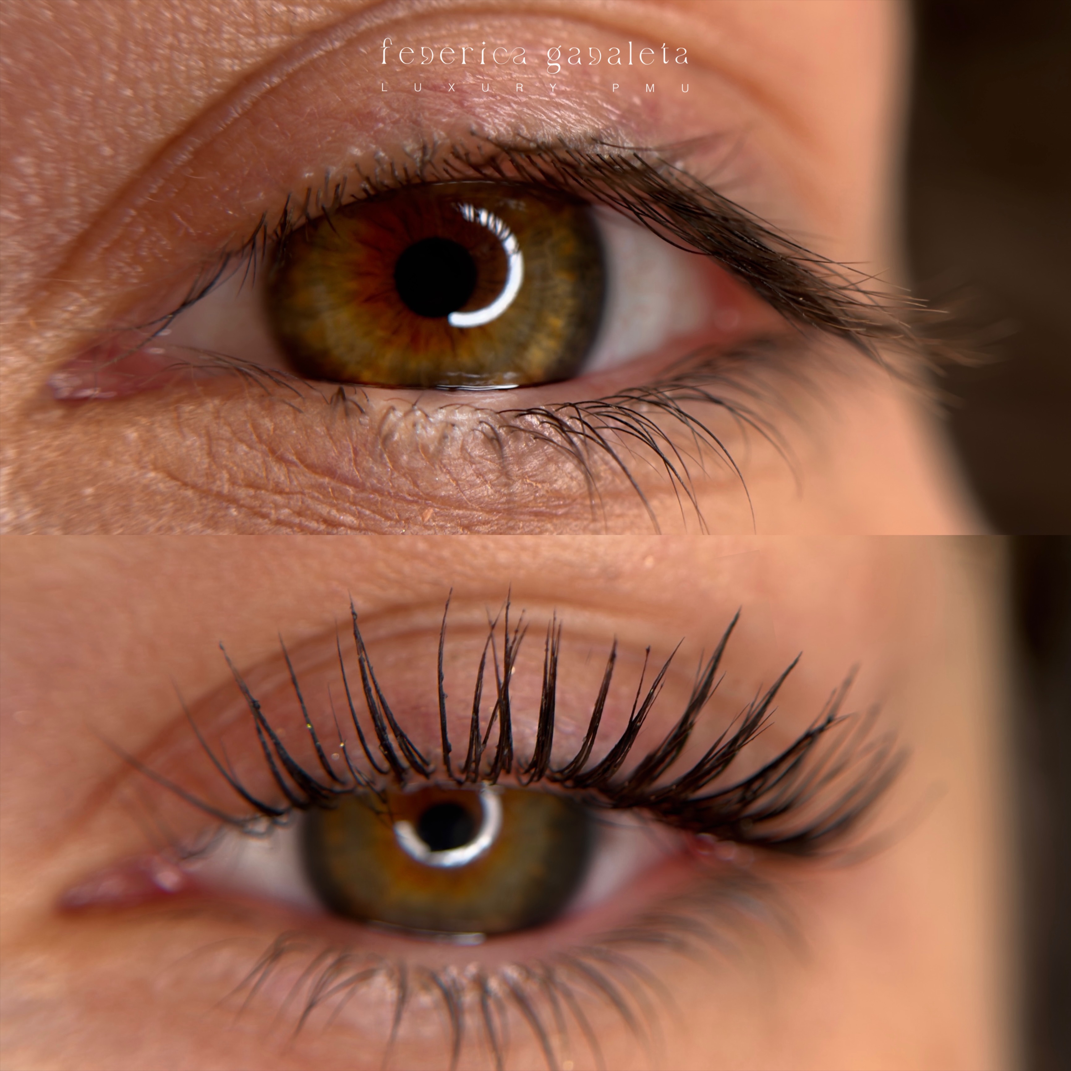 Dettaglio make-up permanente occhi